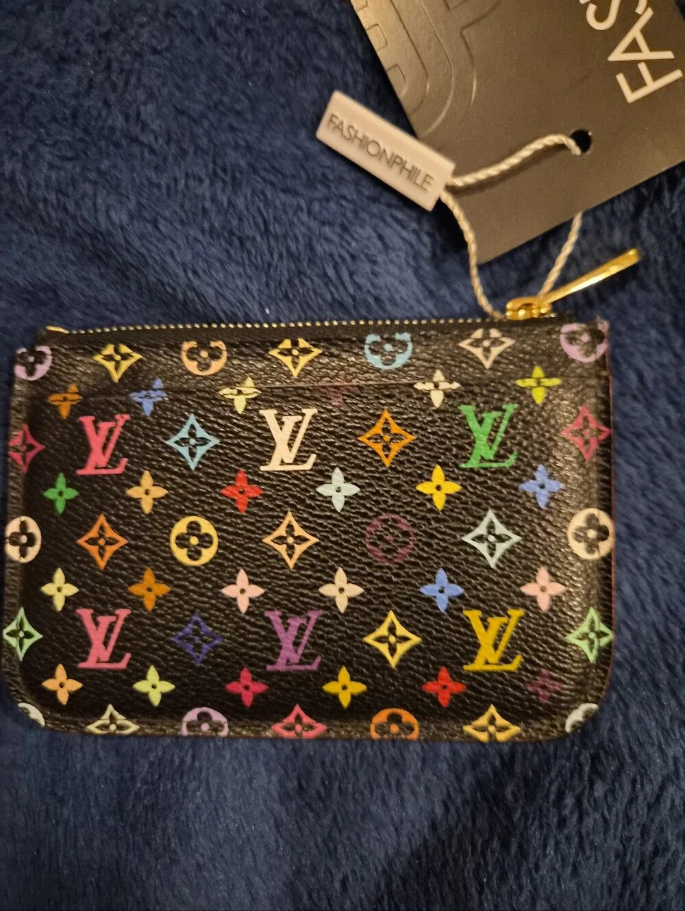 Louis Vuitton Black Murakami Multicolor Monogram Key Coin Pouch